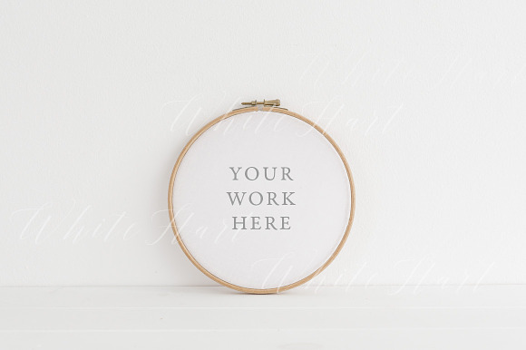 Download Minimal Embroidery hoop mock up