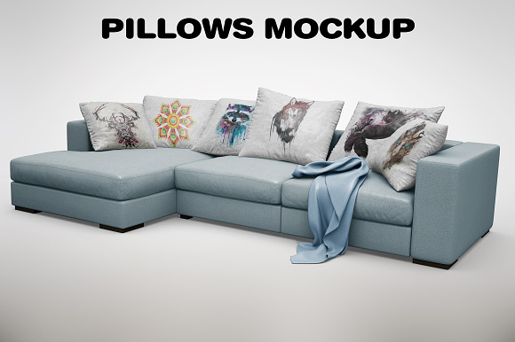 Sofa Pillow MockUp