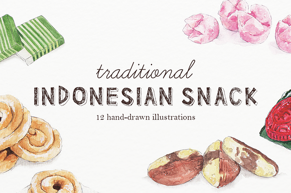 Traditional Snack Illustrations