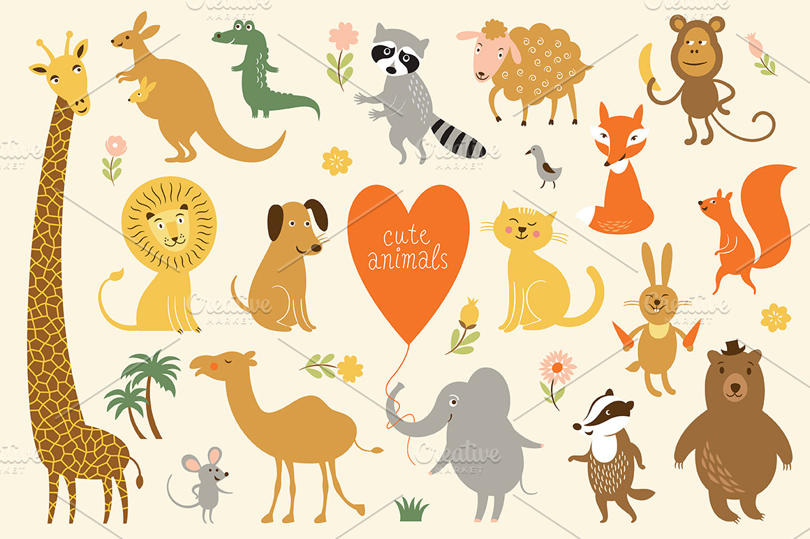 Animals ClipArt ~ Illustrations ~ Creative Market