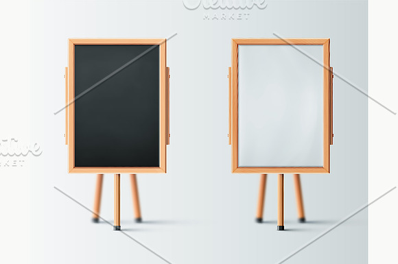 Two Wooden Easel
