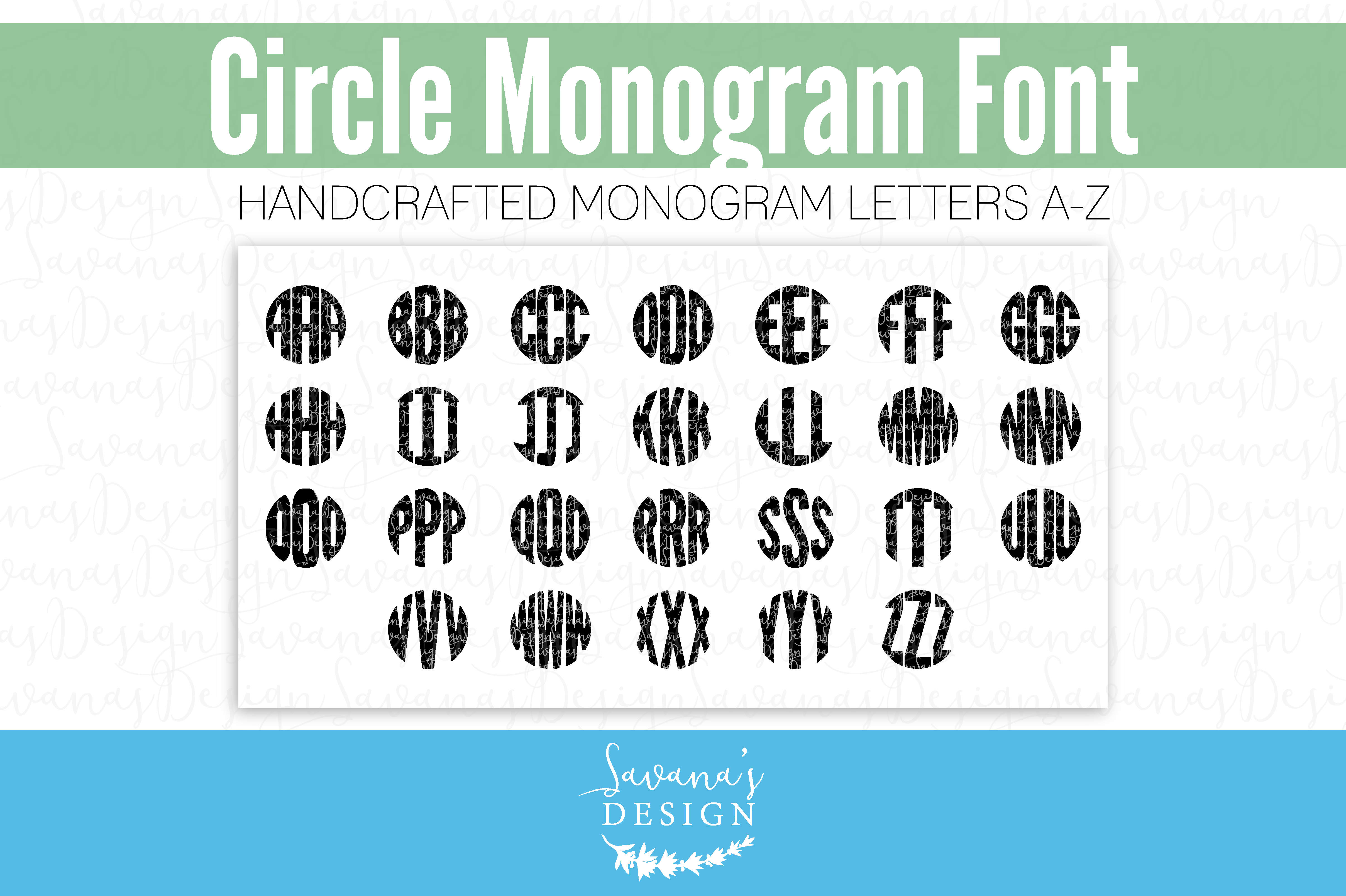 Circle Monogram Circle-monogram-font-cm-01-