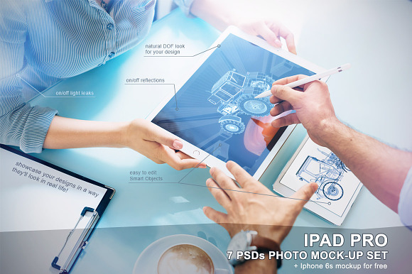 Download iPad Pro Photo Mockup Set - 7 PSD