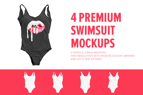 Free Premium One Piece Swimsuit Mockups
