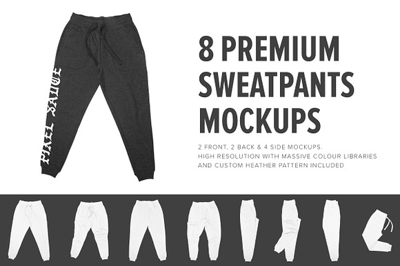 Download Free Download 8 Premium Sweatpants Mockups PSD Mockups.