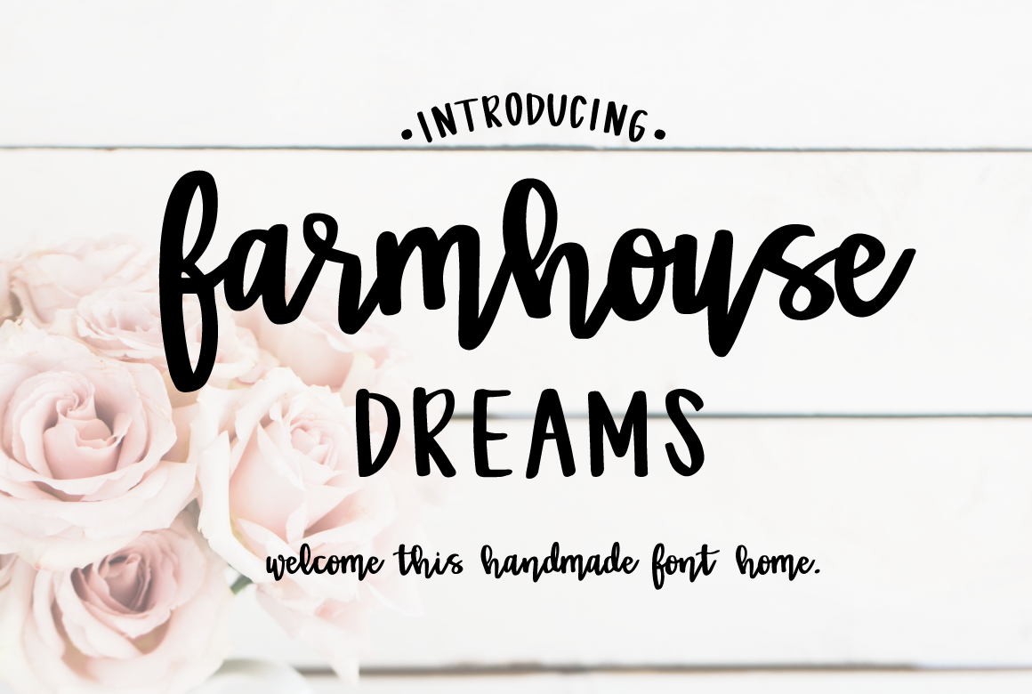 Farmhouse Dreams Script ~ Script Fonts ~ Creative Market
