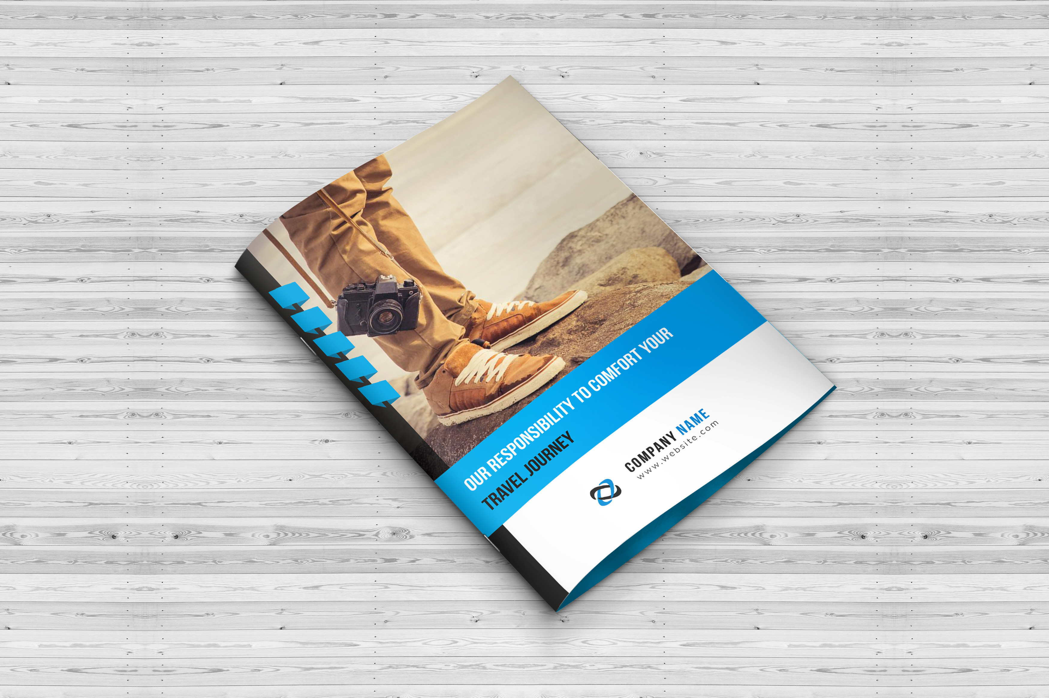 Travel Agency Bi-Fold Brochure ~ Brochure Templates 