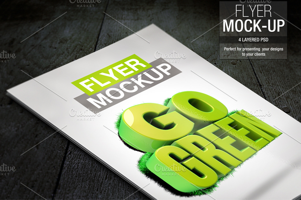 Download Flyer Mockup ~ Product Mockups ~ Creative Market