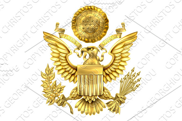 Gold Great Seal Of The United States