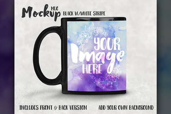 Download Download Sublimation Black Mug Mockup | Free Advertising PSD Mockup Template