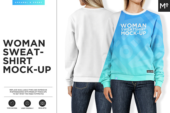 Download Women Sweatshirt Mock-up
