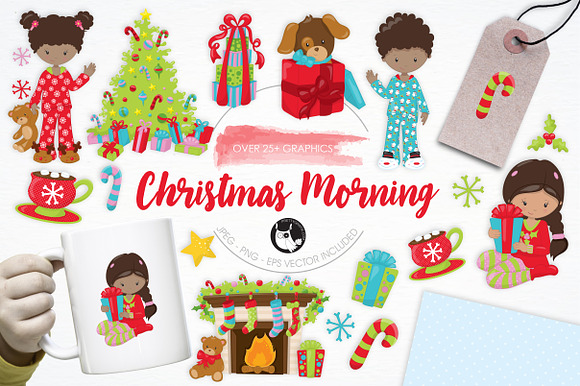 Christmas Morning Illustration Pack