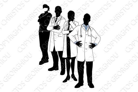 Medical Team Silhouettes