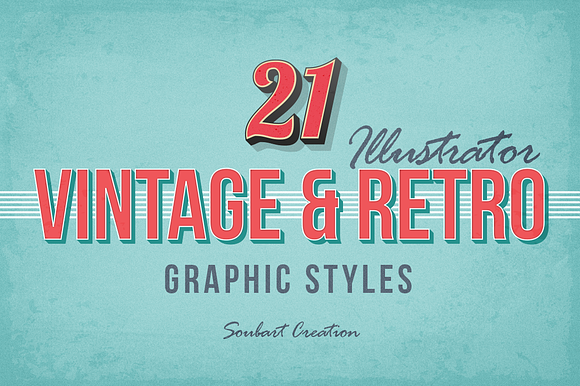 21 VINTAGE RETRO Graphic Styles