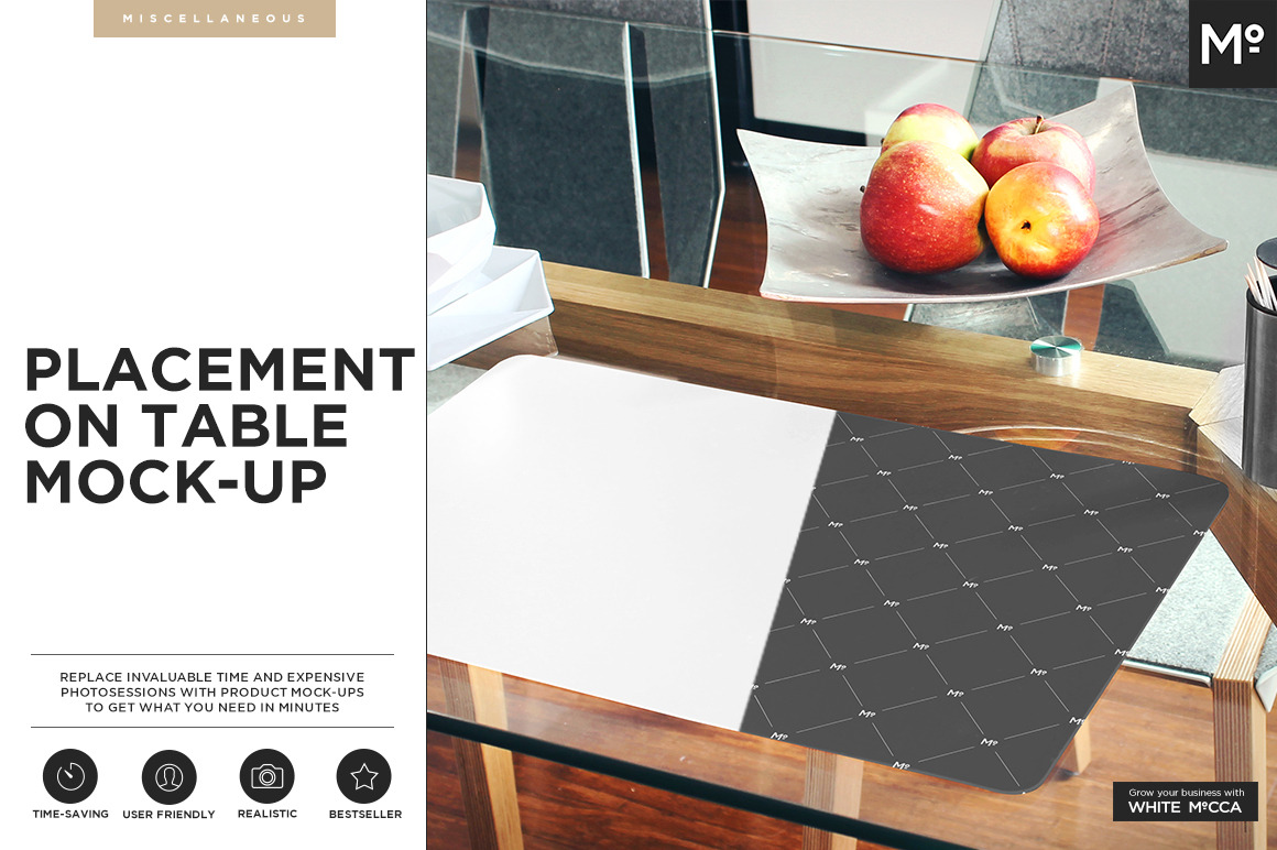 Download The Placemat on the Table Mock-up ~ Product Mockups ...