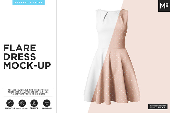 Free The Flare Dress Mock-up