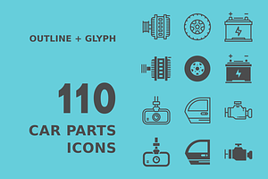 Auto Parts icons ~ Icons ~ Creative Market