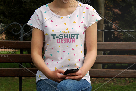 T-Shirt All-over Mock-up#3 in Product Mockups - product preview 1
