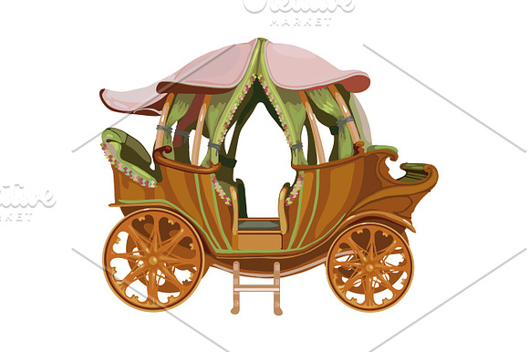 Cartoon Carriage Of Princess