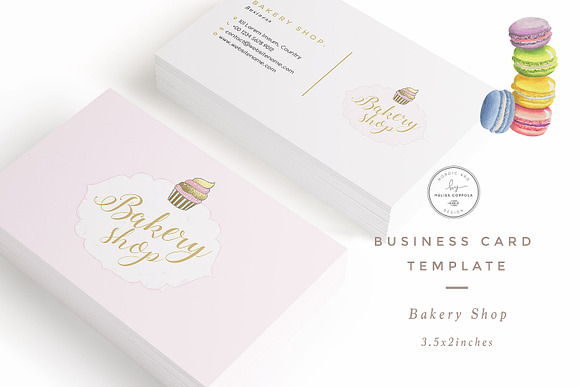 Bakery Shop Business Card Template ~ Business Card 