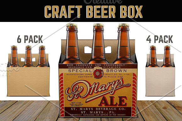 Download 6 Pack & 4 Pack Beer Box: 3 Views