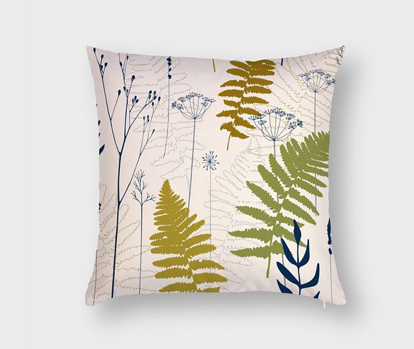 Fern leaves, lavender and dill  in Patterns - product preview 1