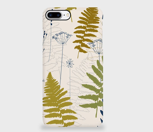 Fern leaves, lavender and dill  in Patterns - product preview 2
