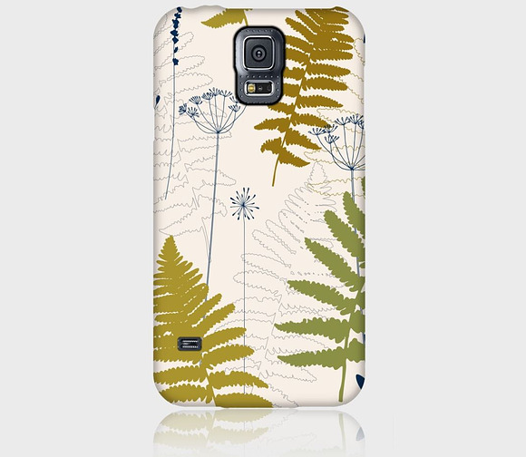 Fern leaves, lavender and dill  in Patterns - product preview 4