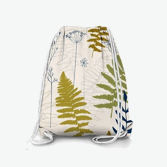 Fern leaves, lavender and dill  in Patterns - product preview 7