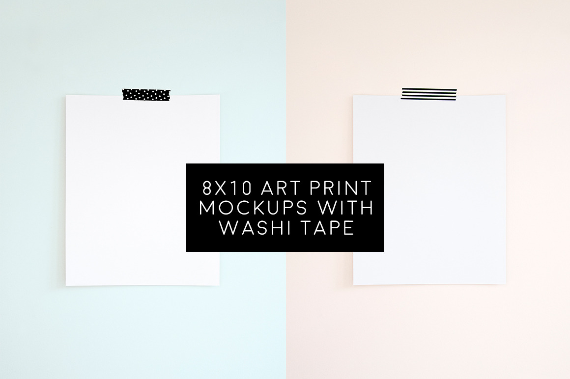 Download 5 Blank 8x10 Art Prints Bundle ~ Print Mockups ~ Creative ...