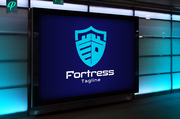 Fortress Crest Logo Template