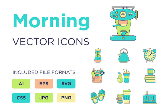 Morning Icons Set