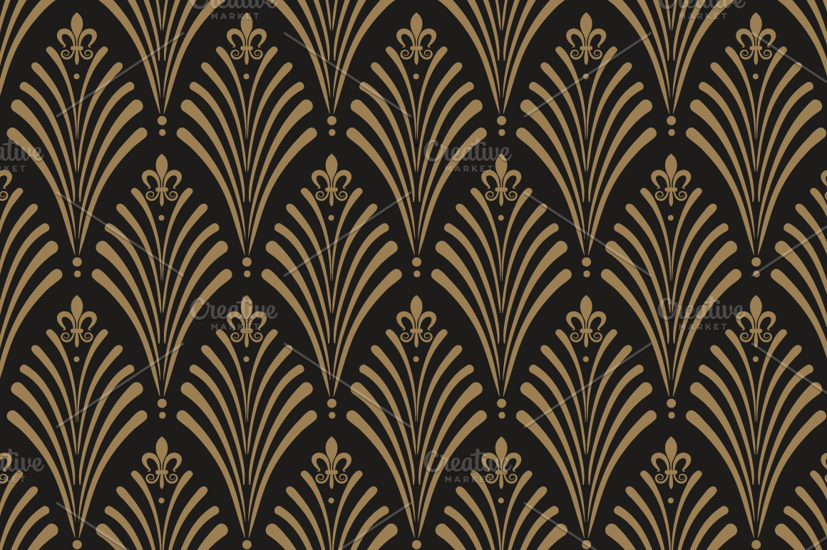 Art Deco style seamless pattern ~ Graphic Patterns ...