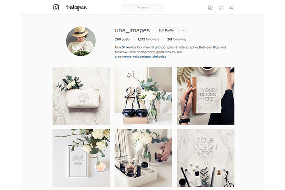 Beauty blogger mockup bundle Vol. 1 in Instagram Templates - product preview 4