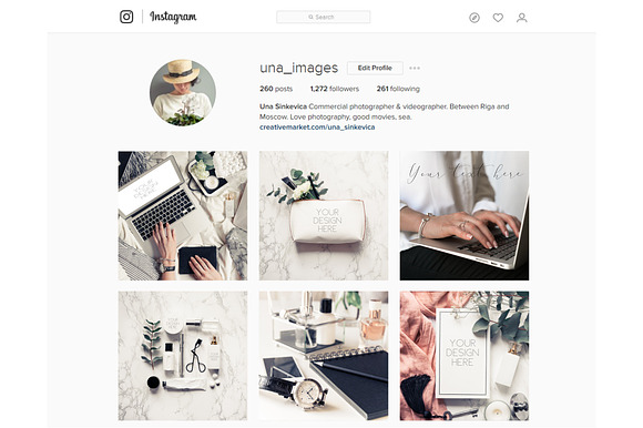 Beauty blogger mockup bundle Vol. 2 in Instagram Templates - product preview 4