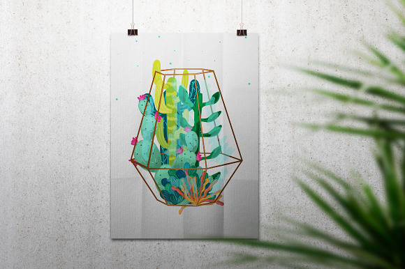 Succulent & Cacti Graphics Pack in Illustrations - product preview 7