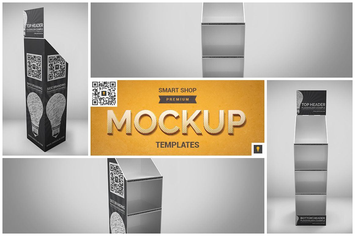 Download Promotional Store Shelf Stand Mockup ~ Product Mockups ~ Creative Market