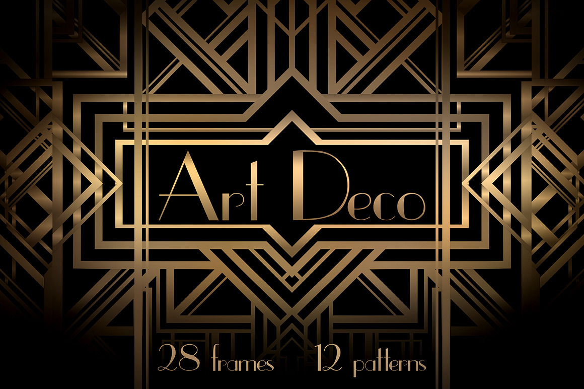 Art Deco Frames and Patterns ~ Graphic Patterns ~ Creative ...