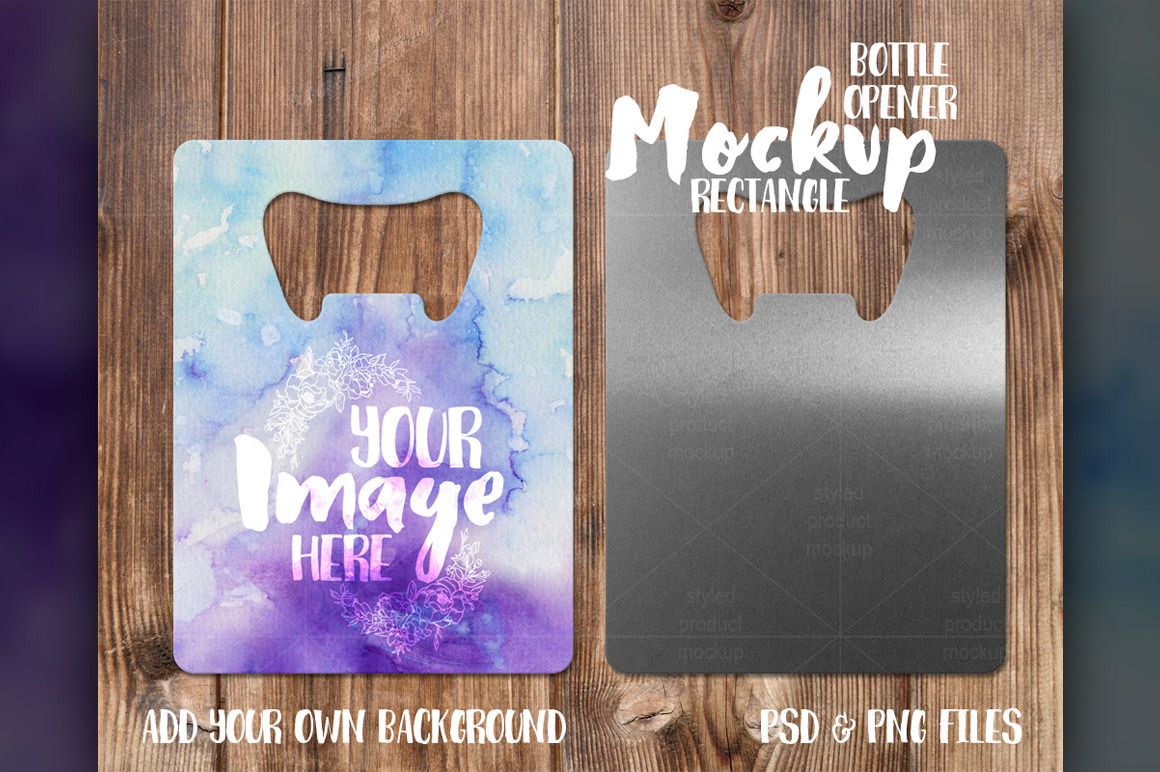Download Rectangle bottle opener mockup ~ Product Mockups ~ Creative Market