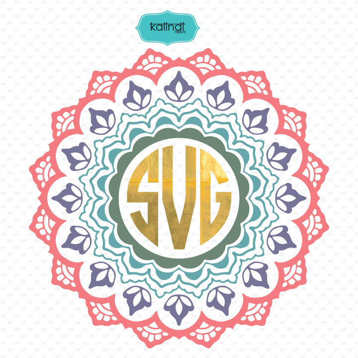 Mandala monogram svg ~ Illustrations ~ Creative Market