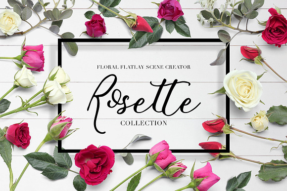 Download Floral Flatlay Scene Creator Rosette