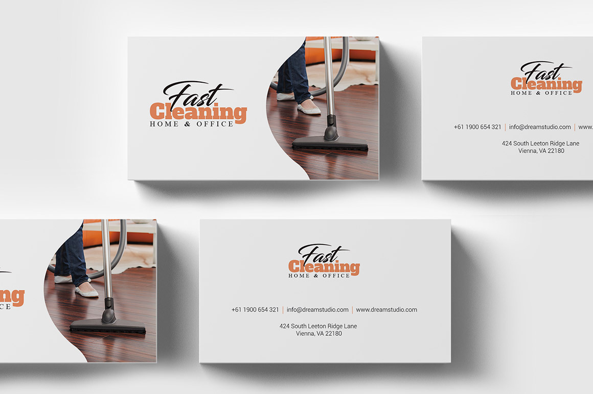 Cleaning Business Cards Delightful Printable Card Templates