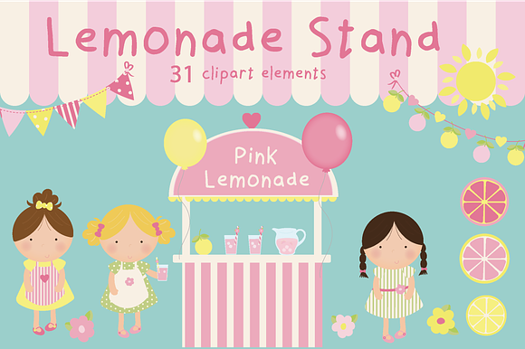 Lemonade Stand Clipart