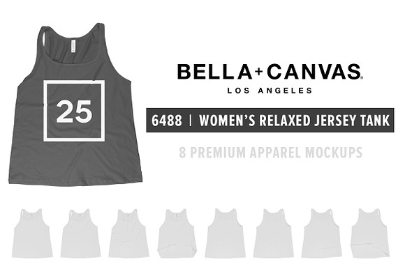 Download Bella Canvas 6488 Women's Tank Mocks