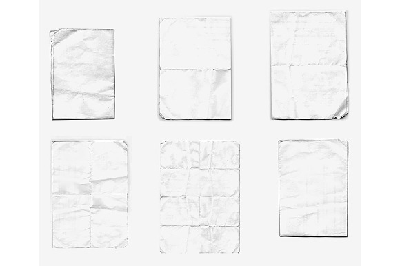 Old Folded Paper Brushes in Photoshop Brushes - product preview 2