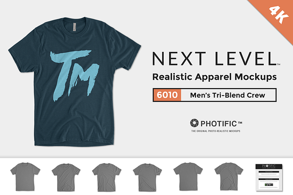 Download Next Level 6010 Men's Tri-Blend Crew