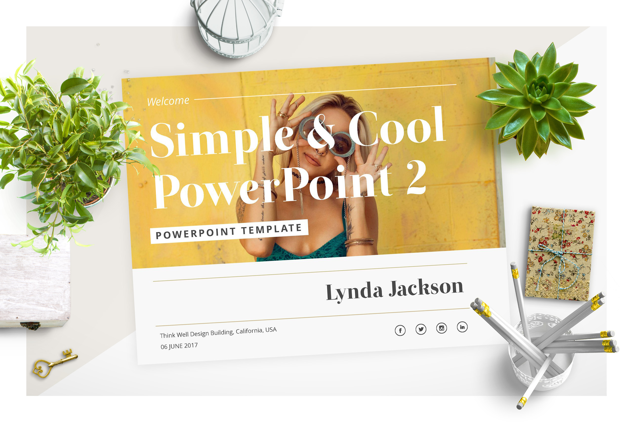 simple cool 2 powerpoint presentation