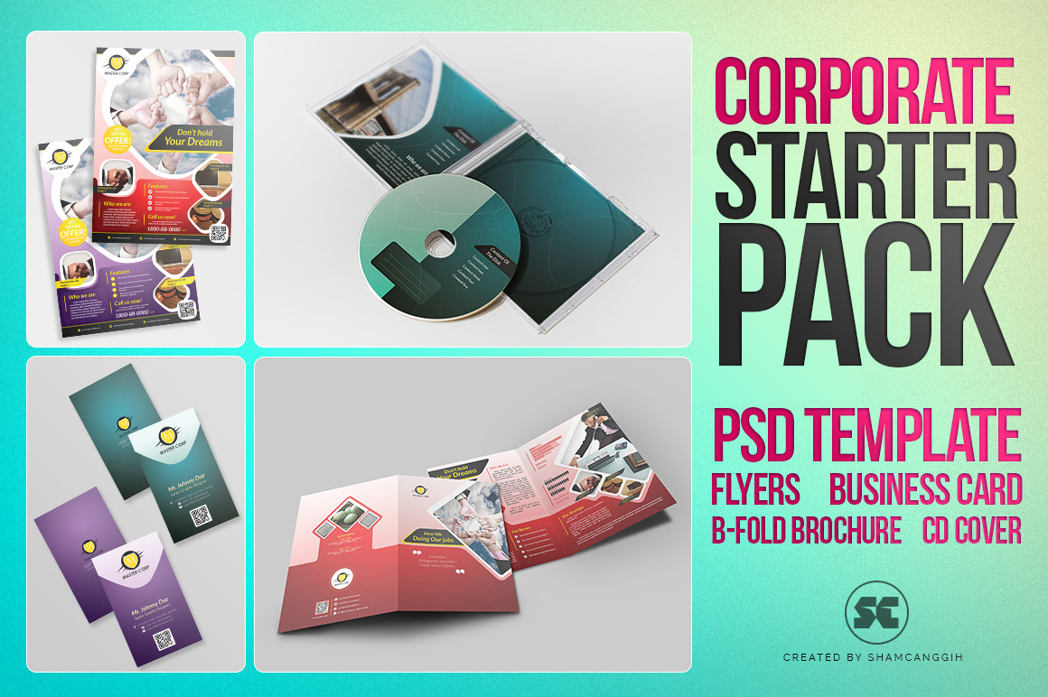 Corporate Starter Pack Psd Template Stationery Templates Creative