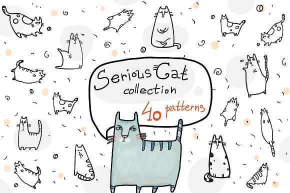 Serious Cat Collection - 40 patterns - Patterns
