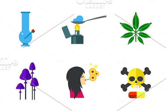 Narcotic Icon Set